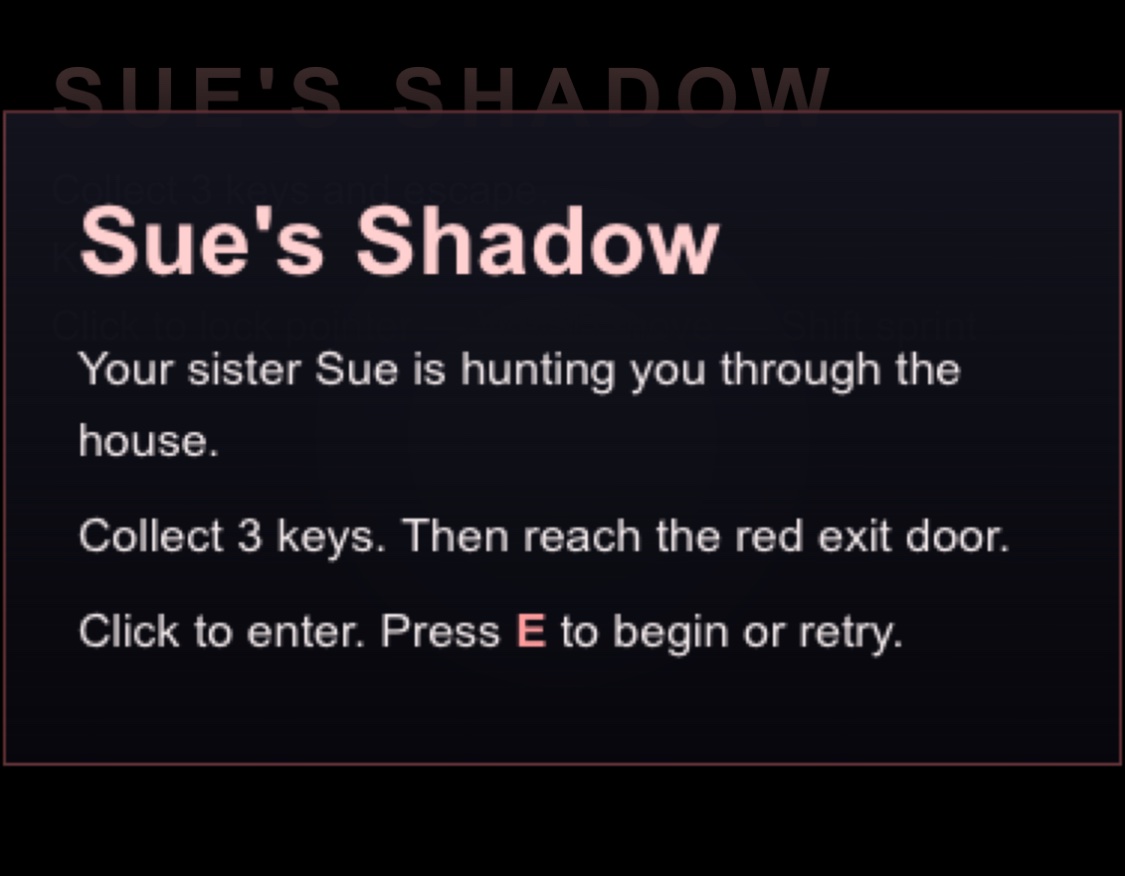 Sue's Shadow screenshot
