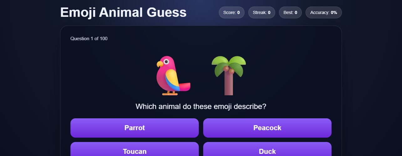 Emoji Animal Guess screenshot