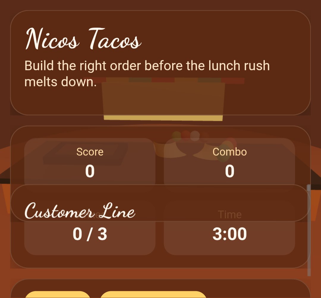 Nicos Tacos screenshot