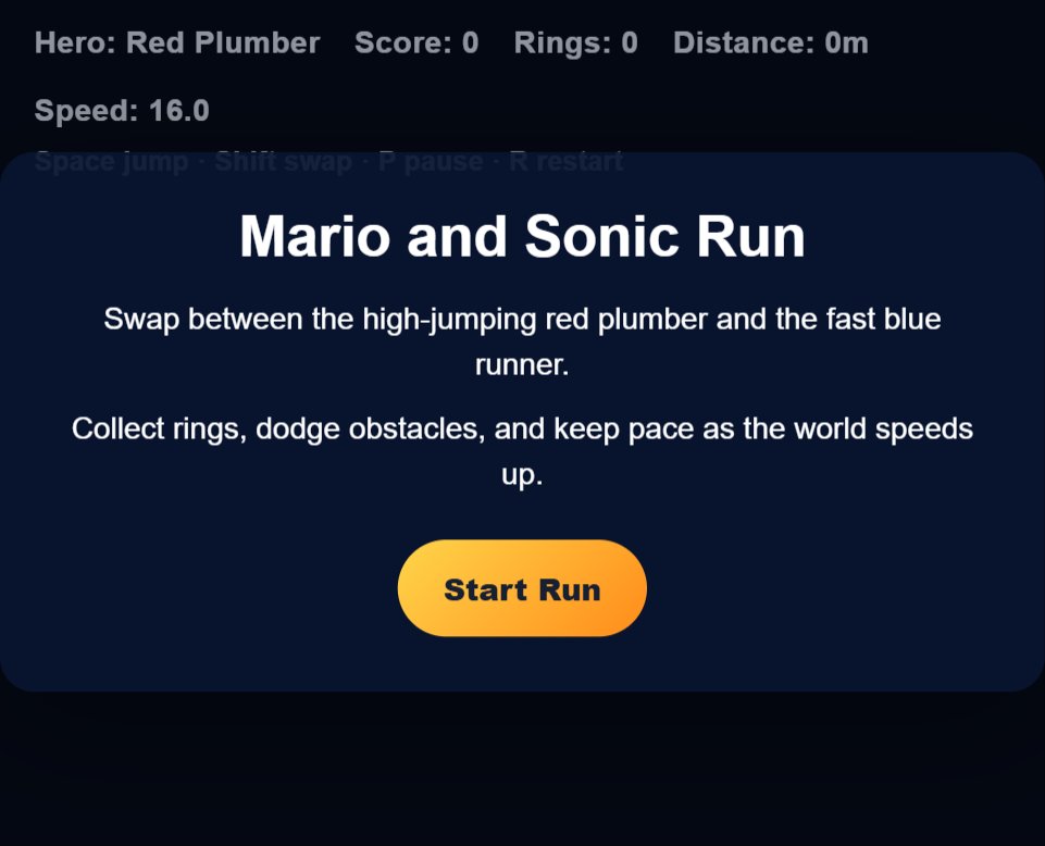 Mario and Sonic Run screenshot