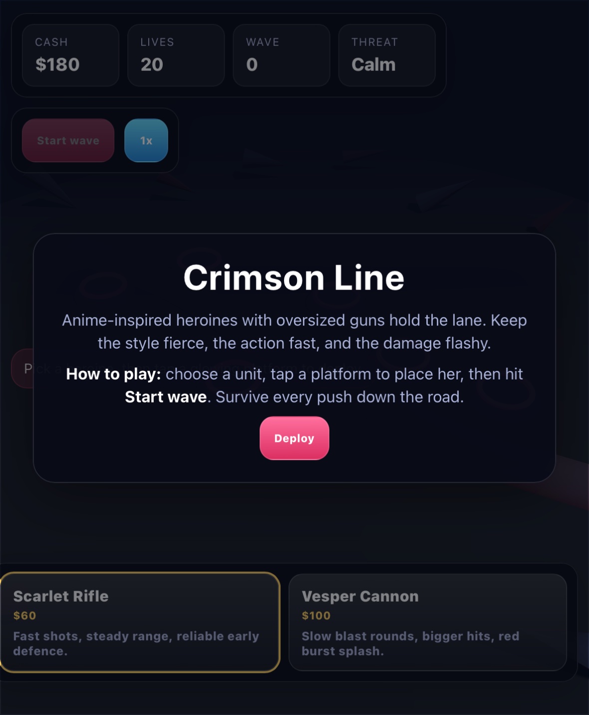 Crimson Line screenshot