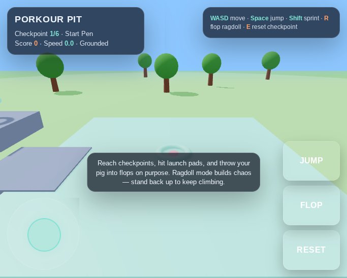 Porkour Pit screenshot