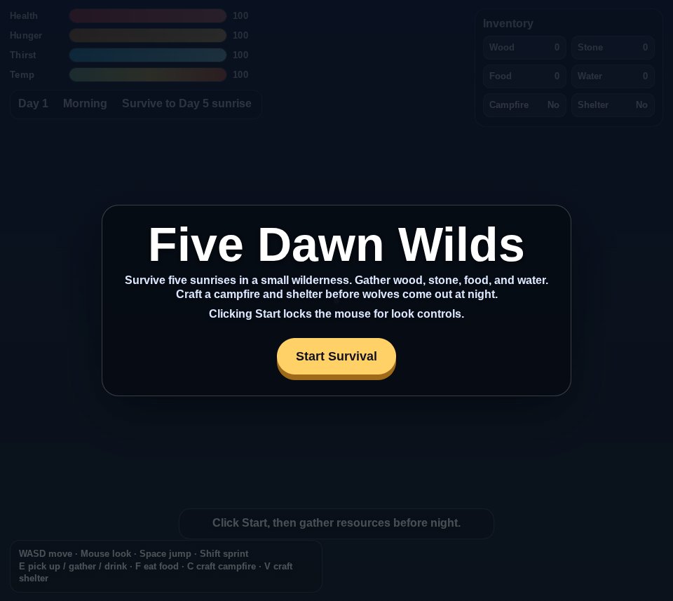 Five Dawn Wilds screenshot