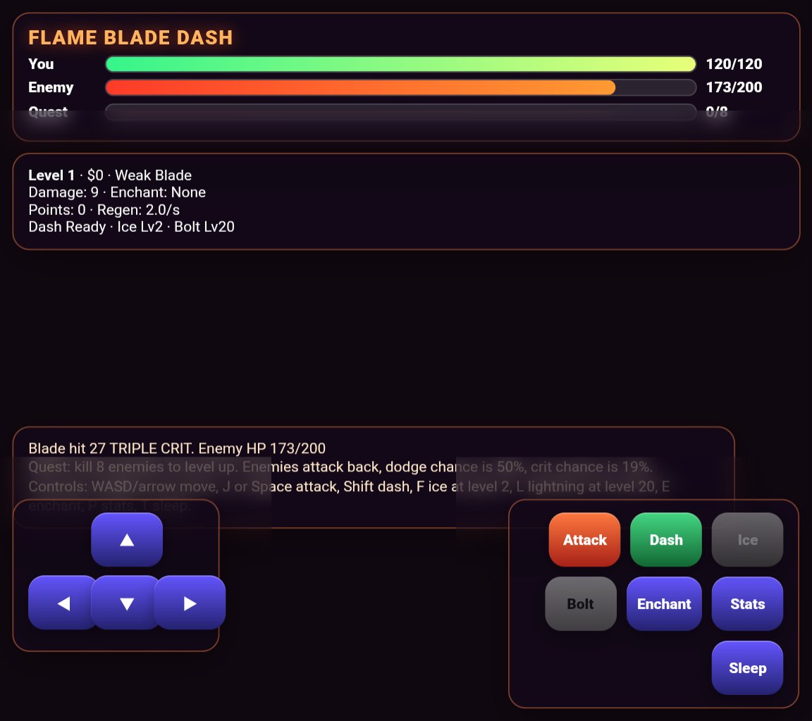 Flame Blade Dash screenshot