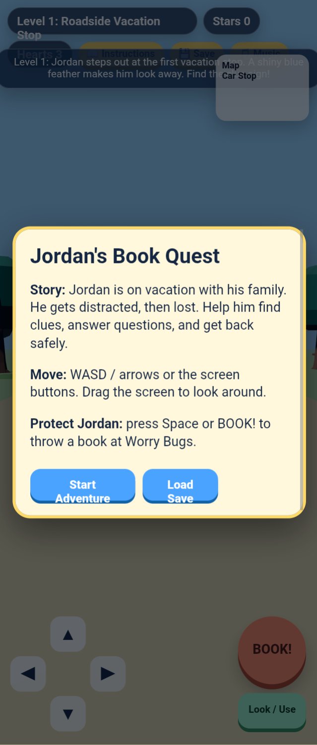 Jordan's Book Quest screenshot