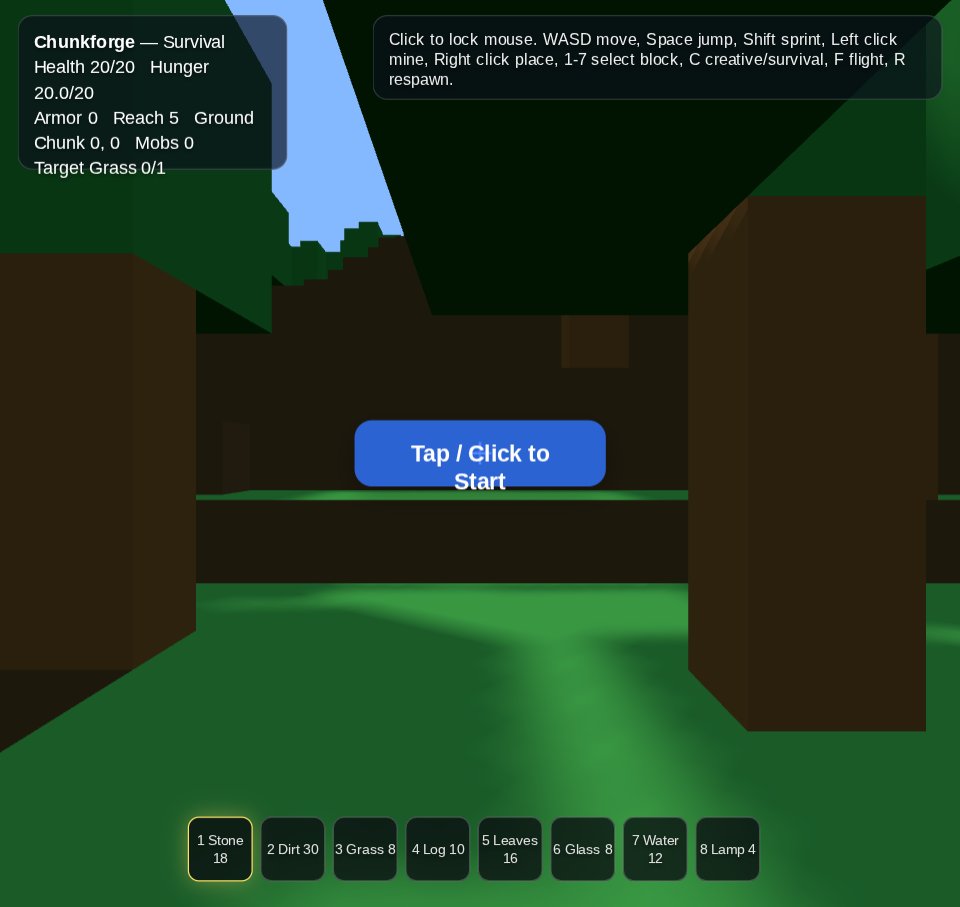 Chunkforge screenshot