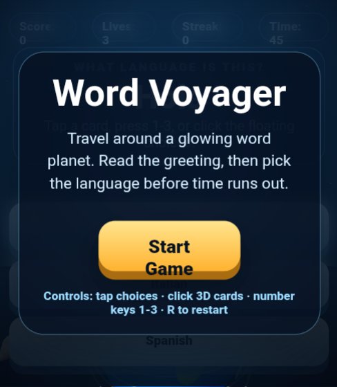 Word Voyager screenshot