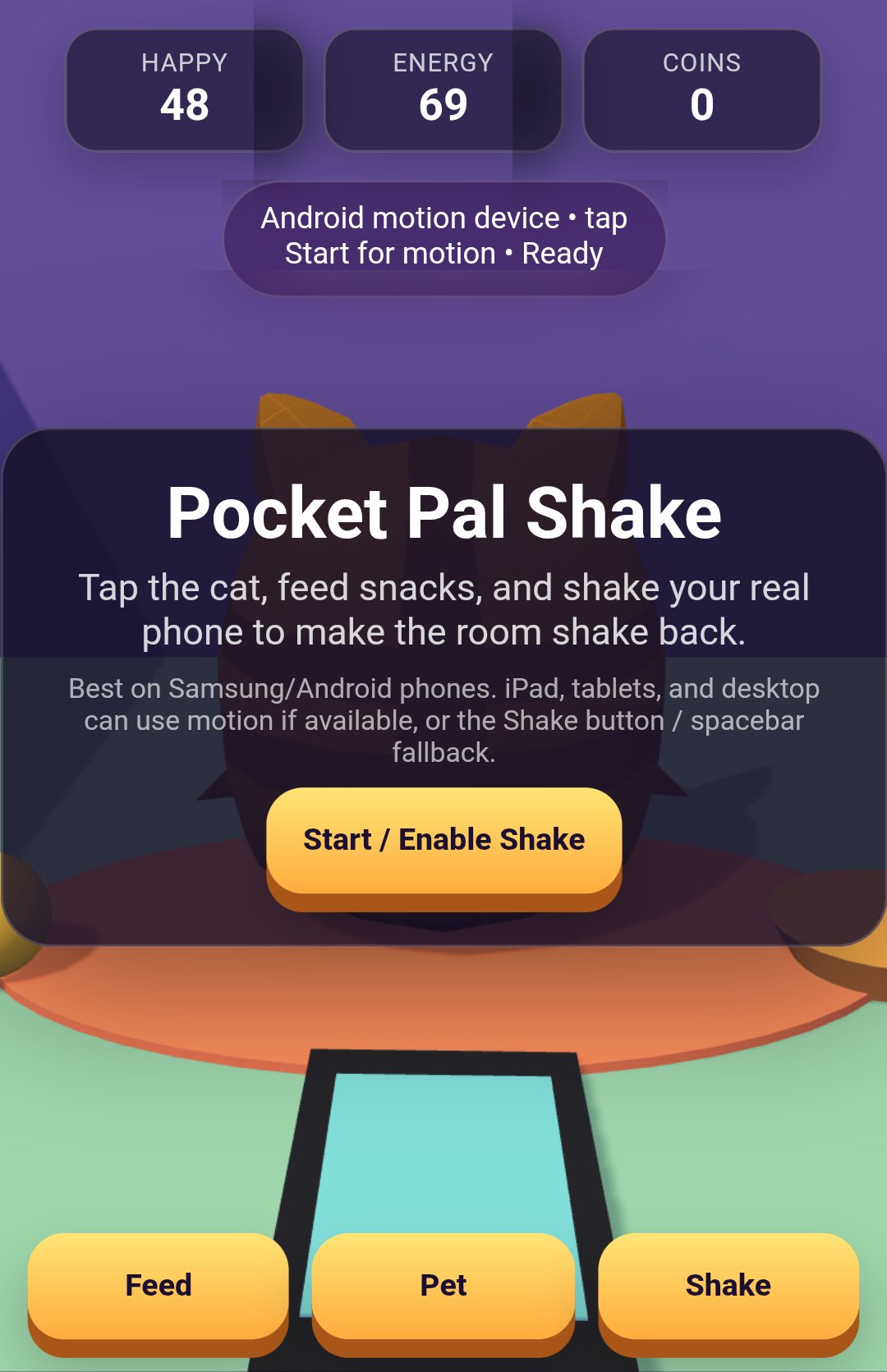 Pocket Pal Shake screenshot