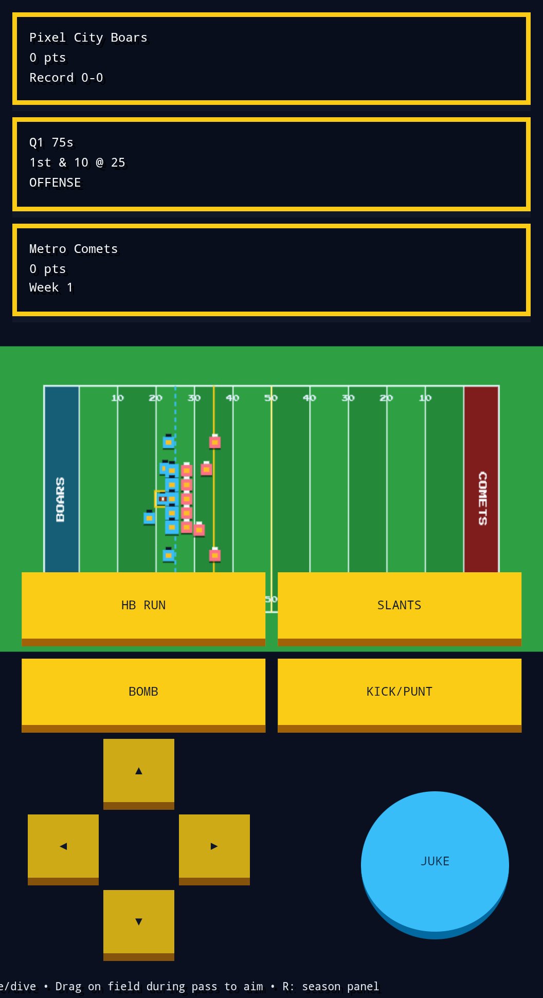 Pixel Gridiron screenshot