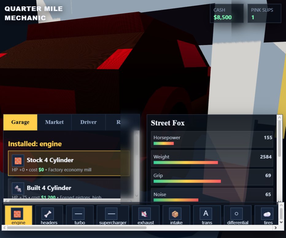 Quarter Mile Mechanic screenshot
