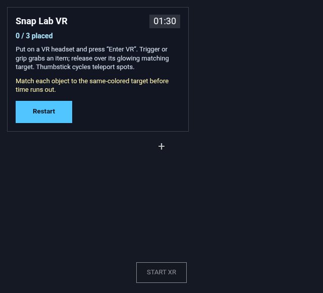 Snap Lab VR screenshot