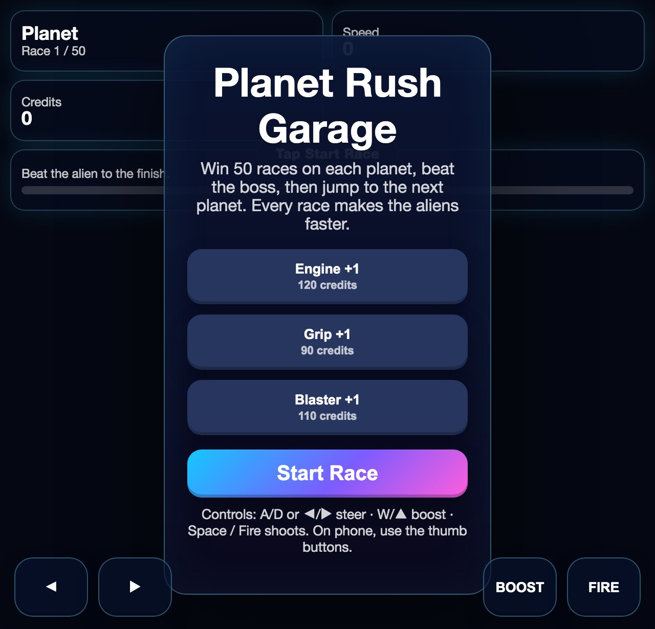 Planet Rush screenshot