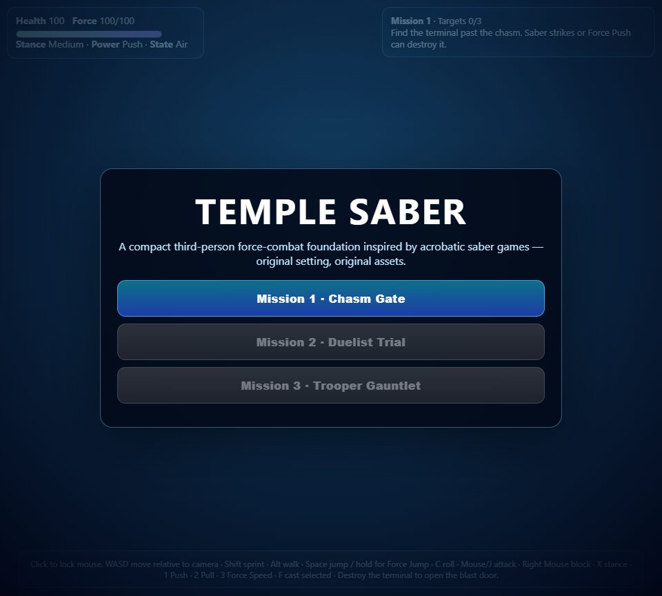 Temple Saber screenshot