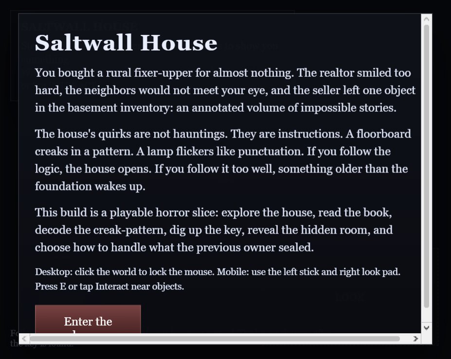 Saltwall House screenshot