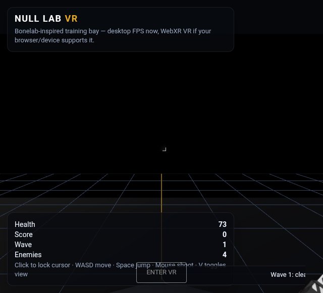 Null Lab VR screenshot