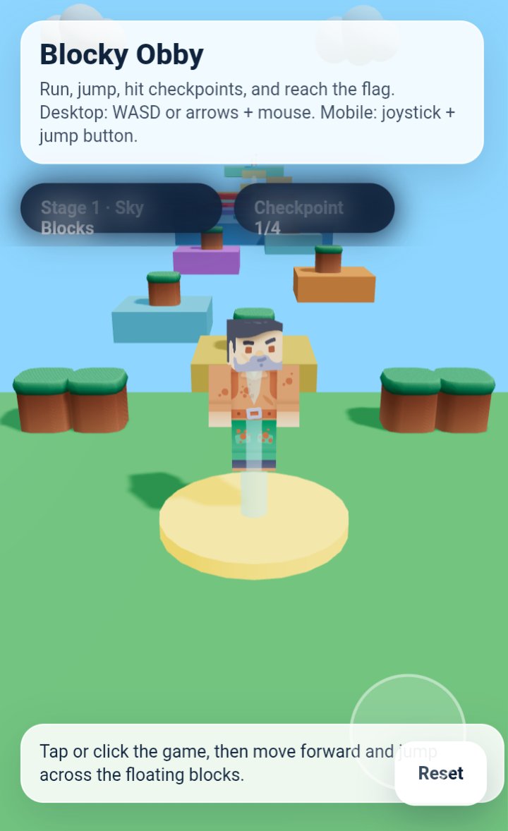 Blocky Obby screenshot