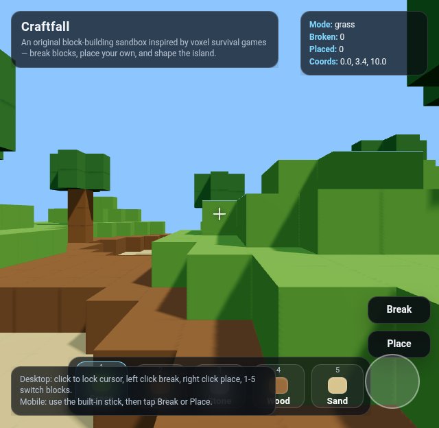 Craftfall screenshot