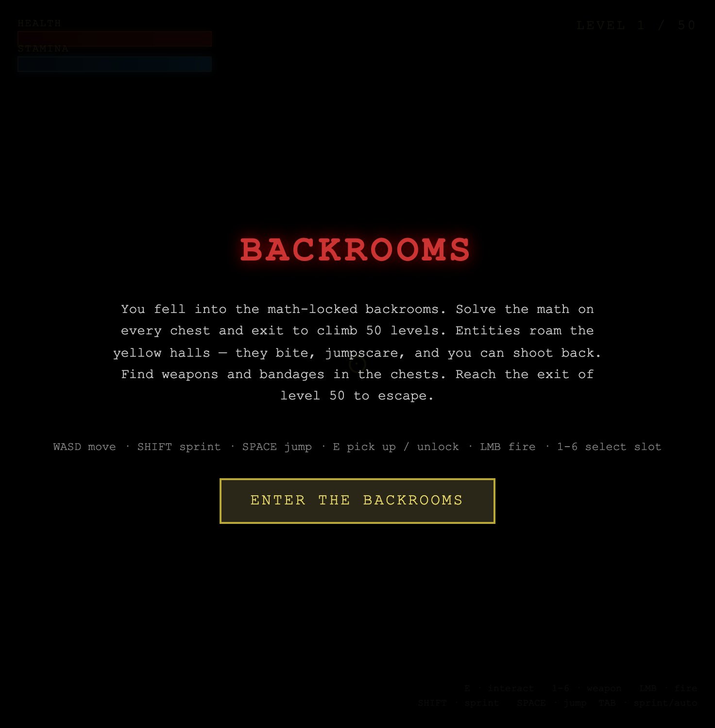 Backrooms: Math Escape