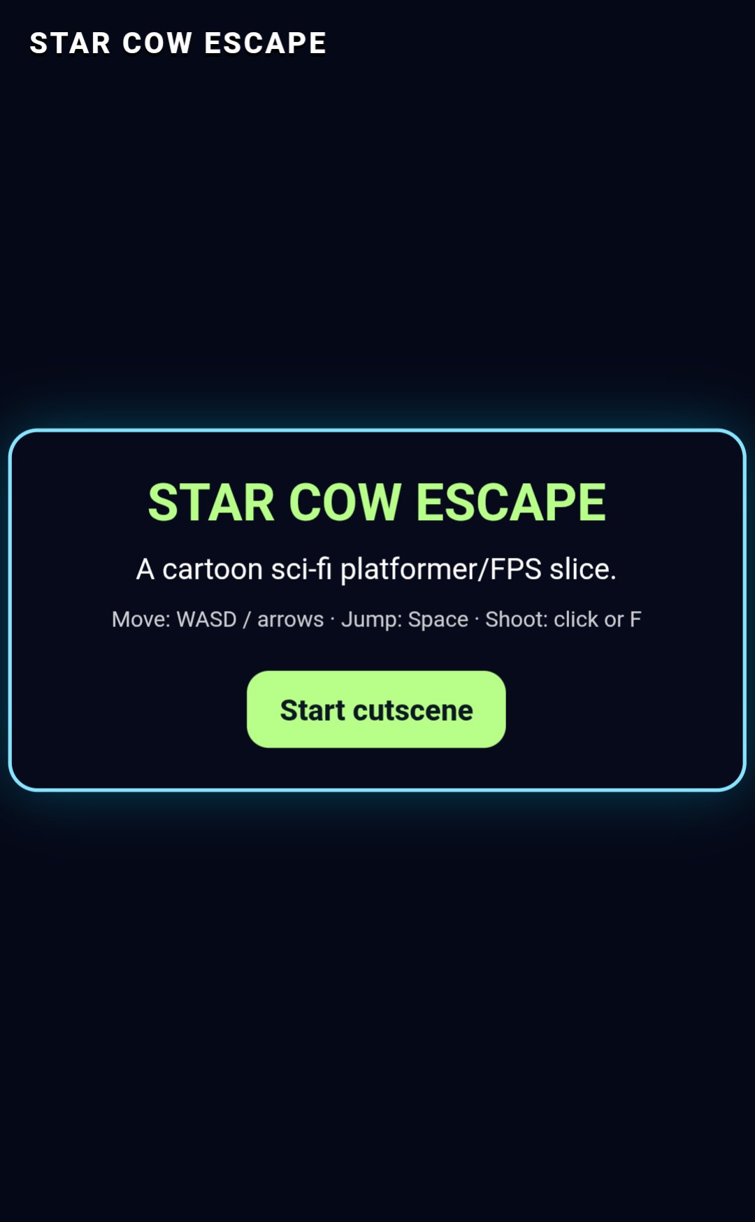 Star Cow Escape screenshot