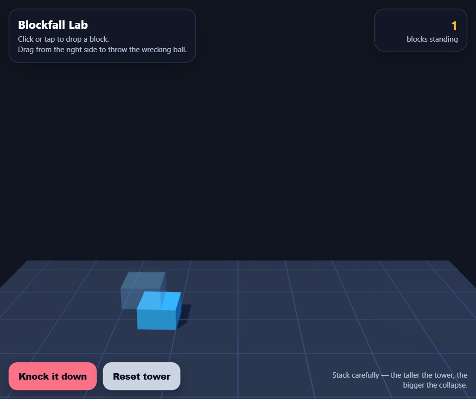 Blockfall Lab screenshot