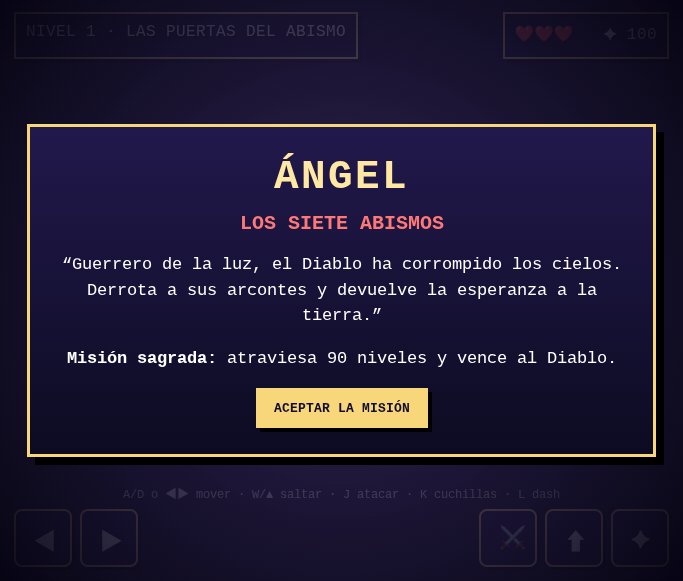 Ángel Abismos screenshot