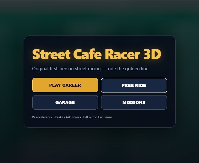 Street Cafe Racer 3D screenshot