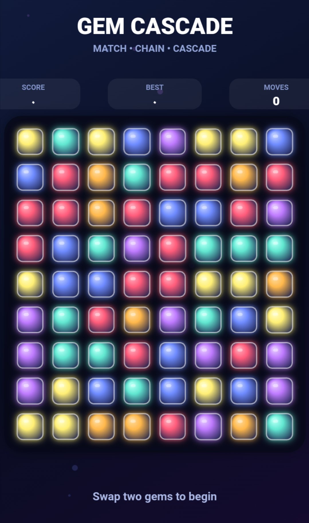 Gem Cascade screenshot