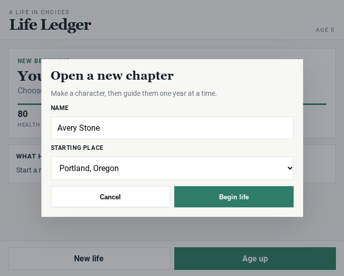 Life Ledger screenshot