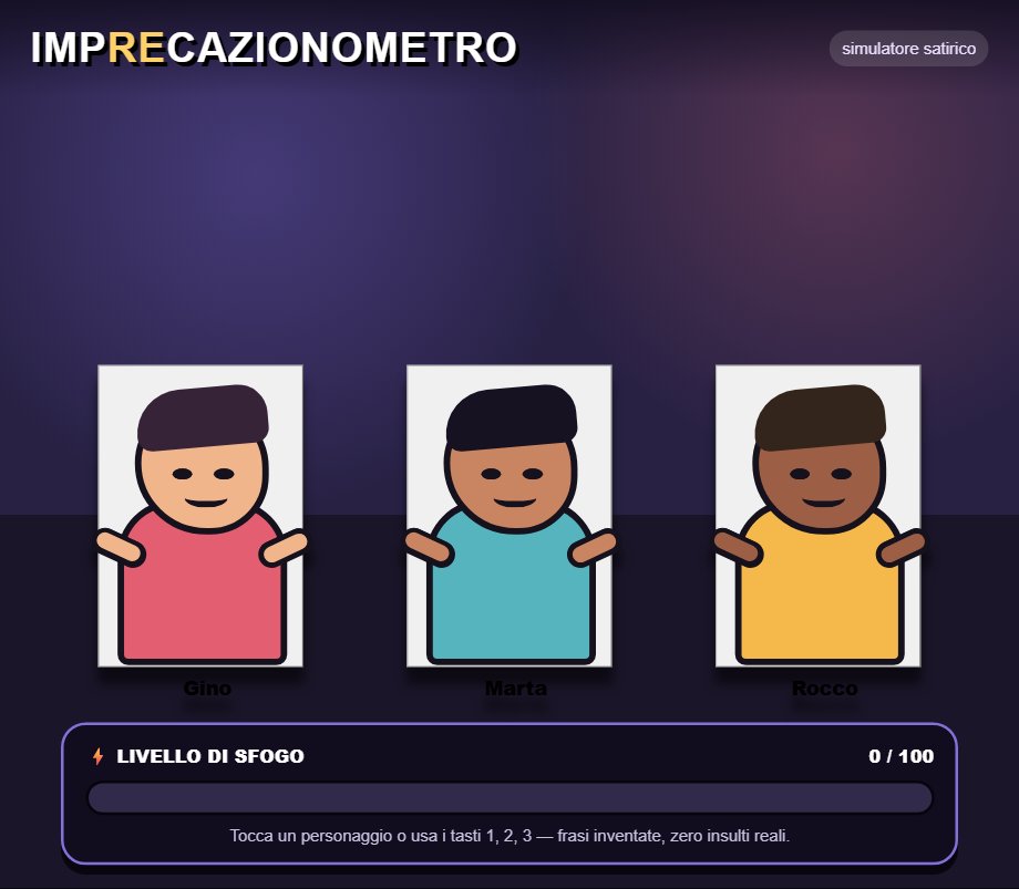 Imprecazionometro screenshot