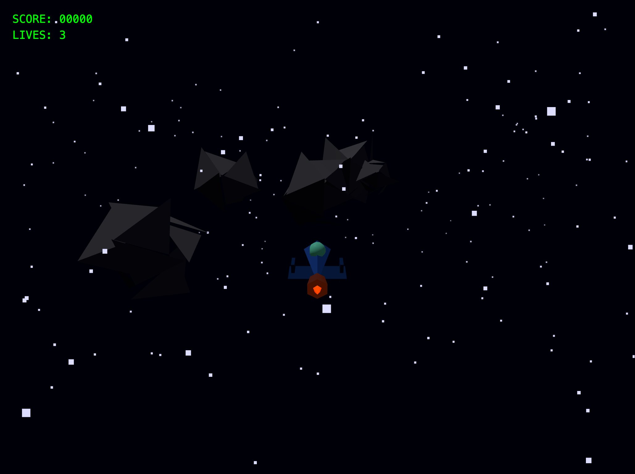 Asteroids screenshot