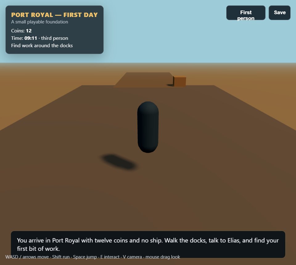 Port Royal Prototype screenshot