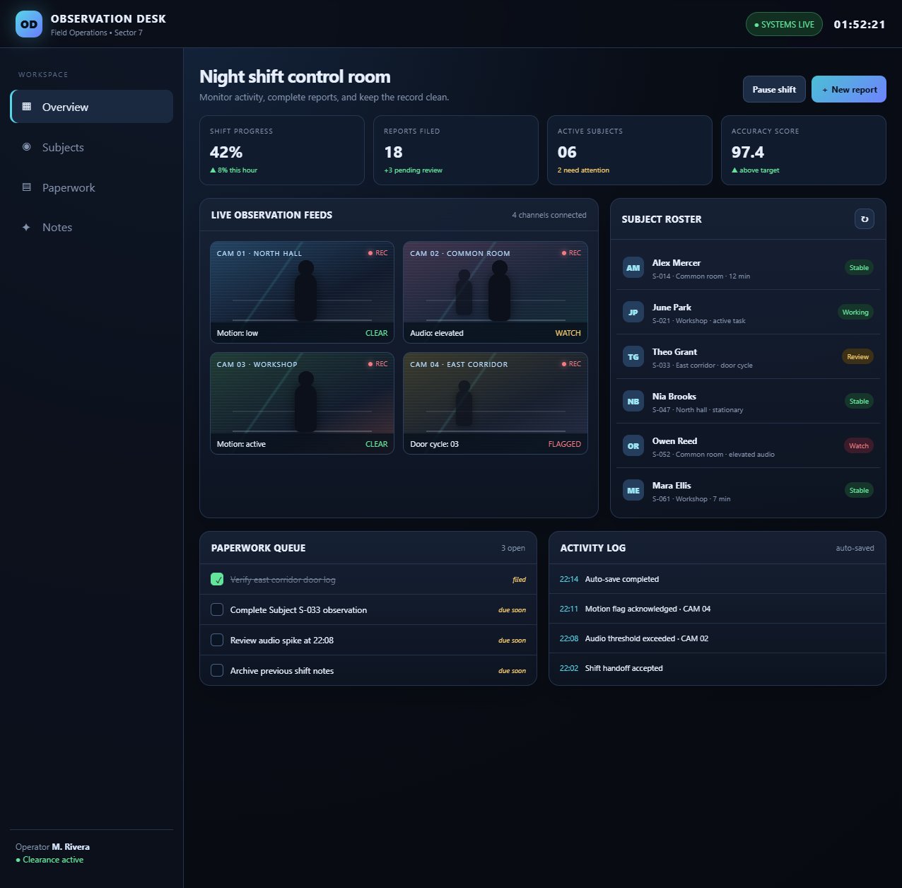 Observation Desk screenshot