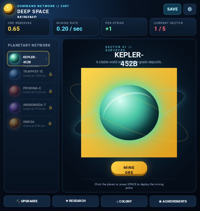 Deep Space Mining screenshot