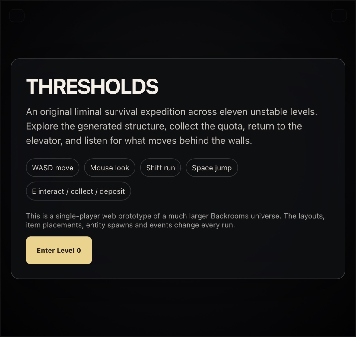 Thresholds screenshot