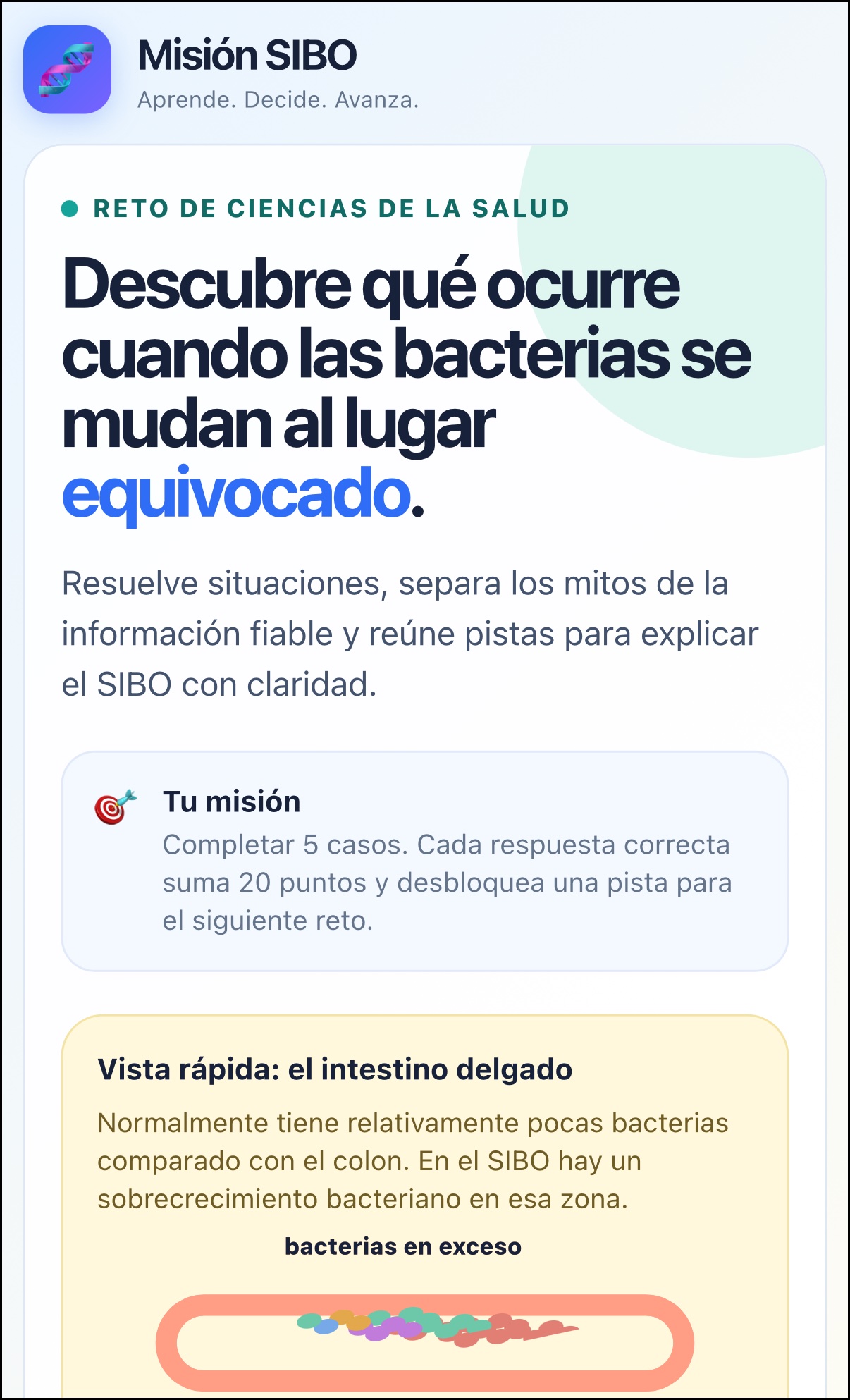 Misión SIBO screenshot