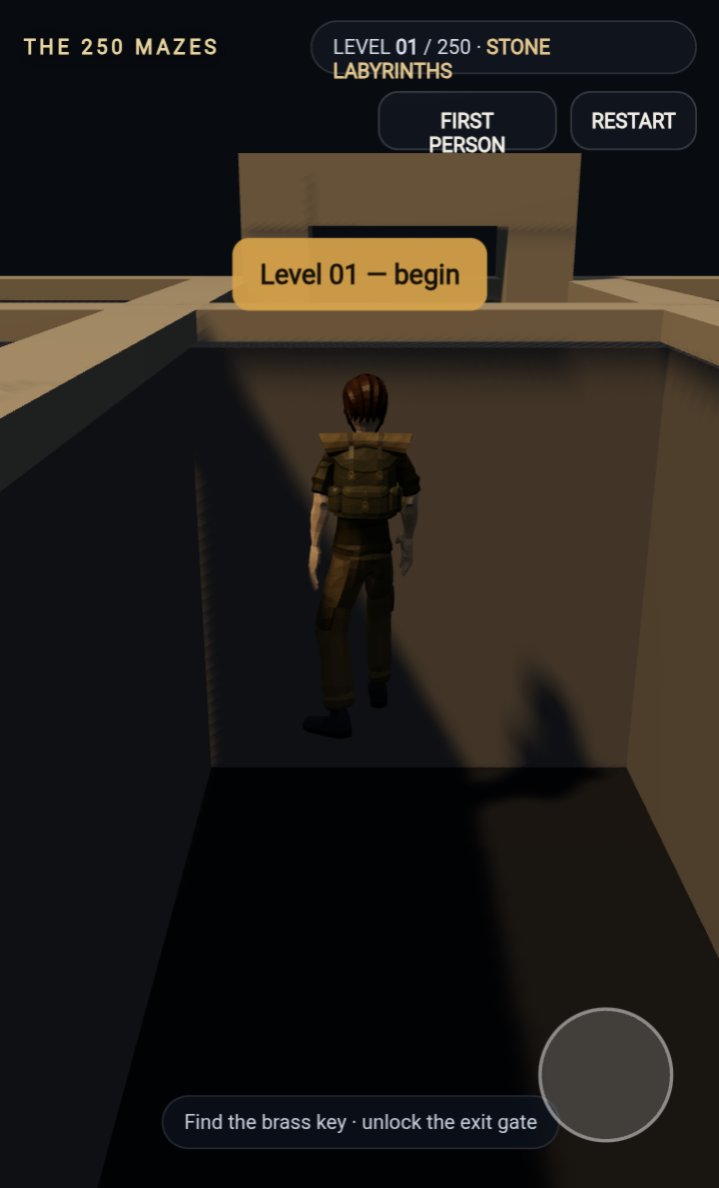THE 250 MAZES screenshot