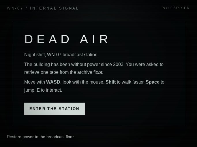 DEAD AIR screenshot