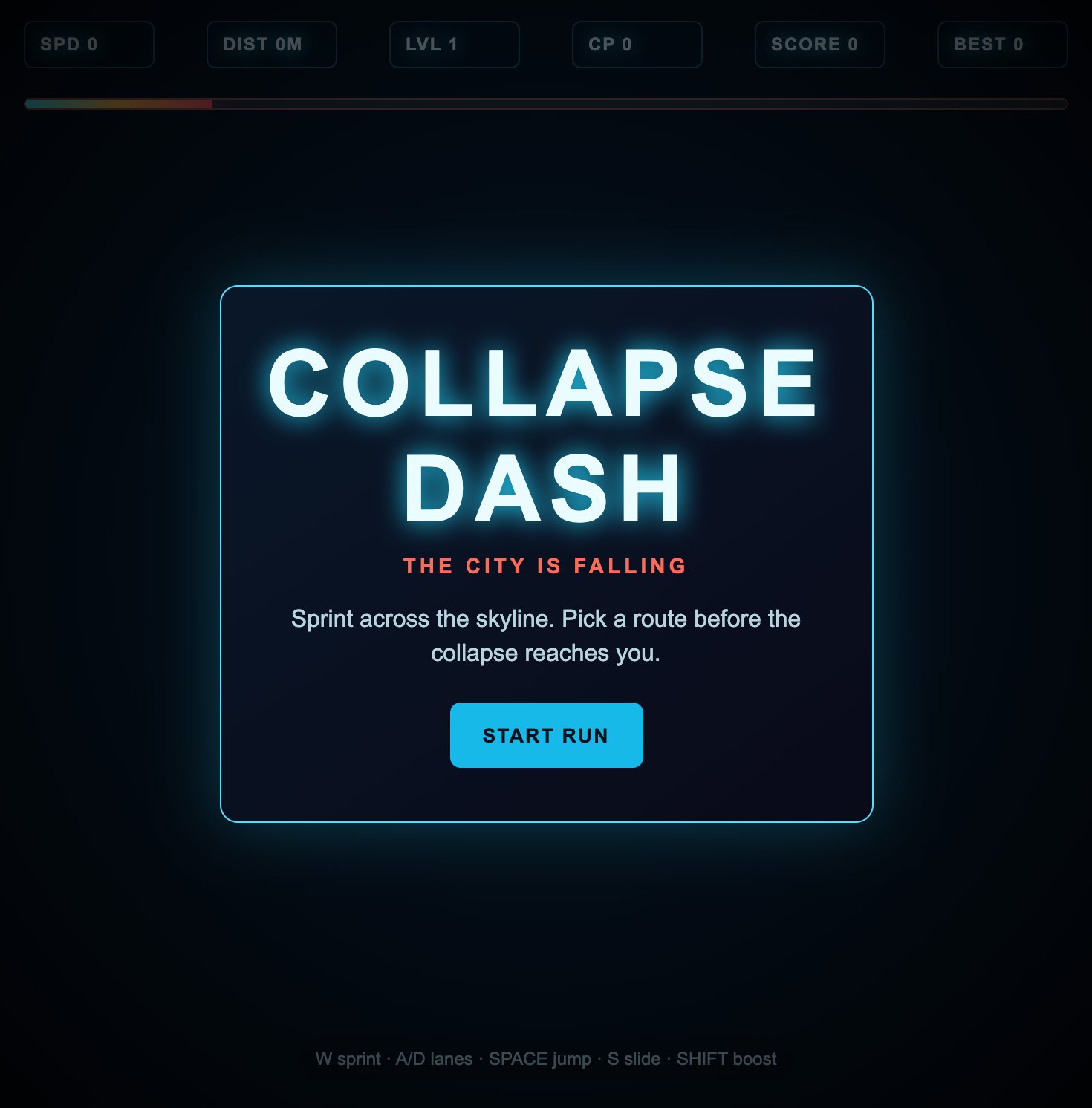 Collapse Dash screenshot