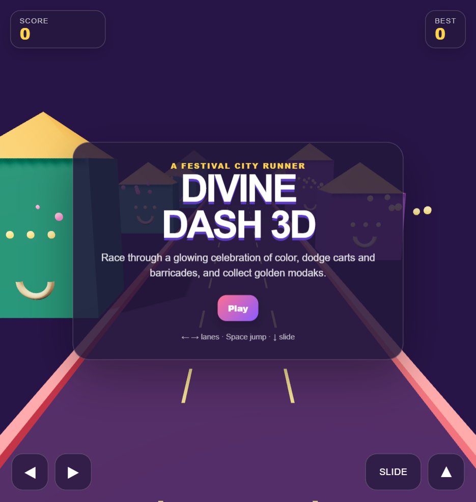 Divine Dash 3D screenshot