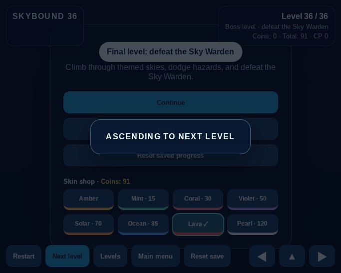 Skybound 36 screenshot
