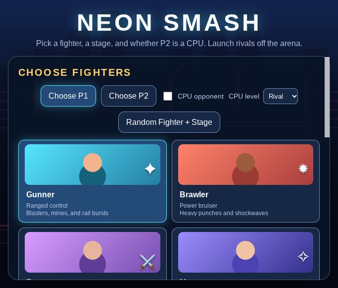 Neon Smash screenshot