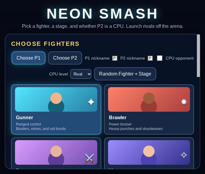 Neon Smash screenshot