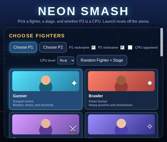 Neon Smash screenshot