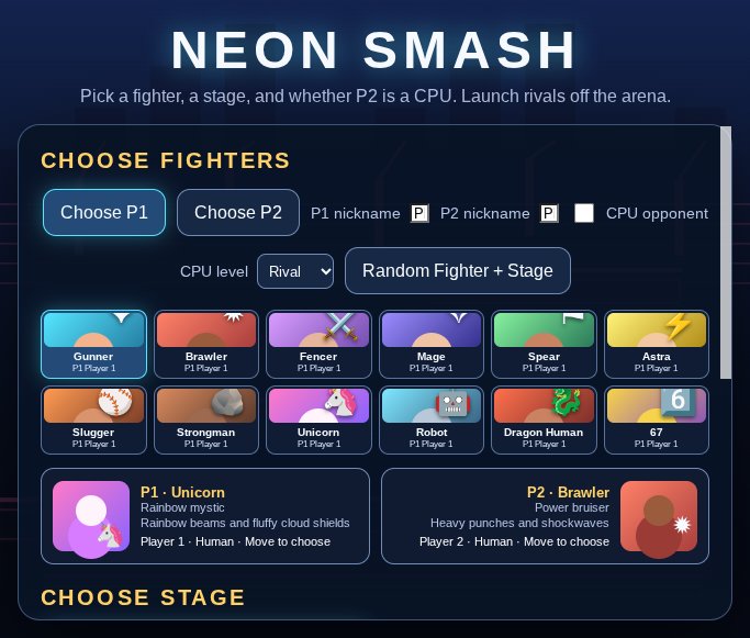 Neon Smash screenshot