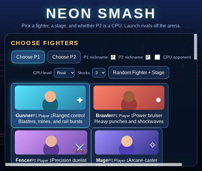 Neon Smash screenshot