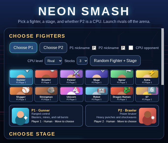 Neon Smash screenshot