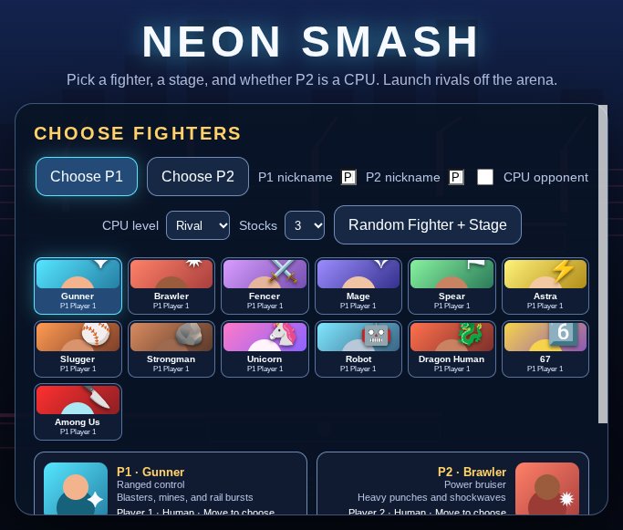 Neon Smash screenshot