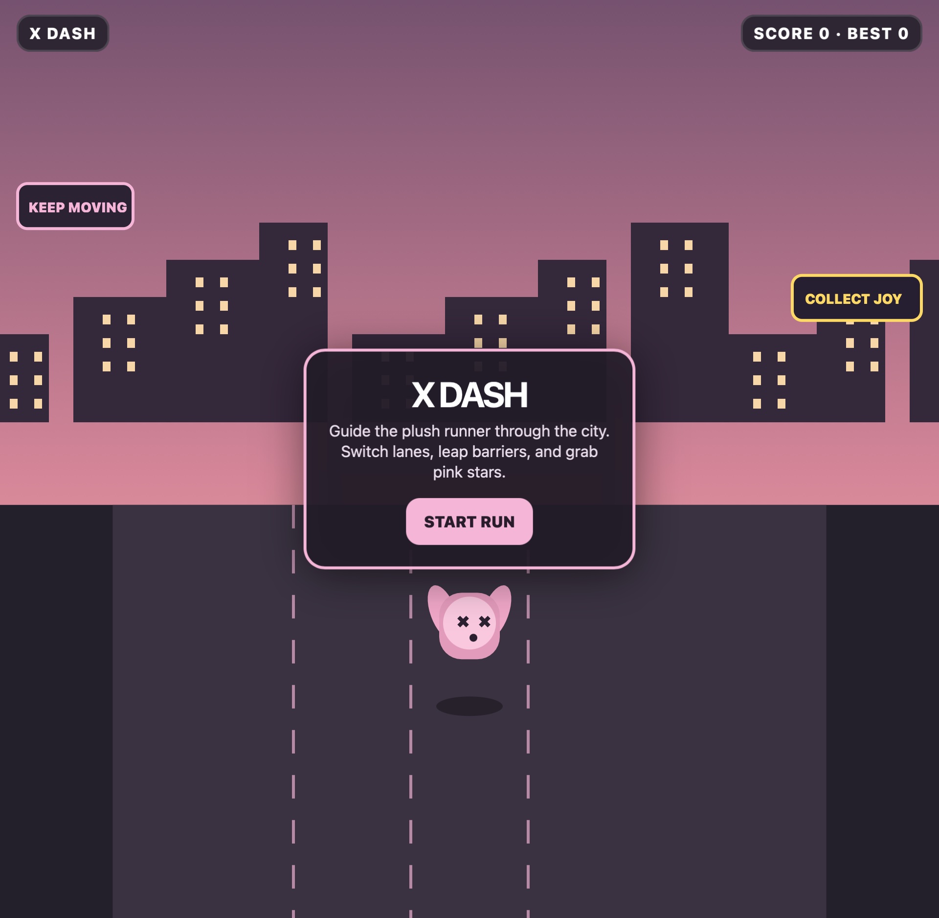 X Dash screenshot
