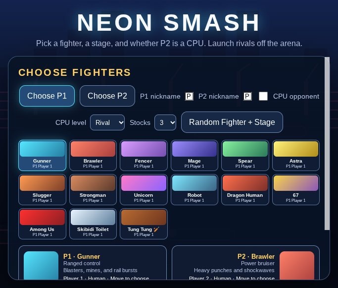 Neon Smash screenshot