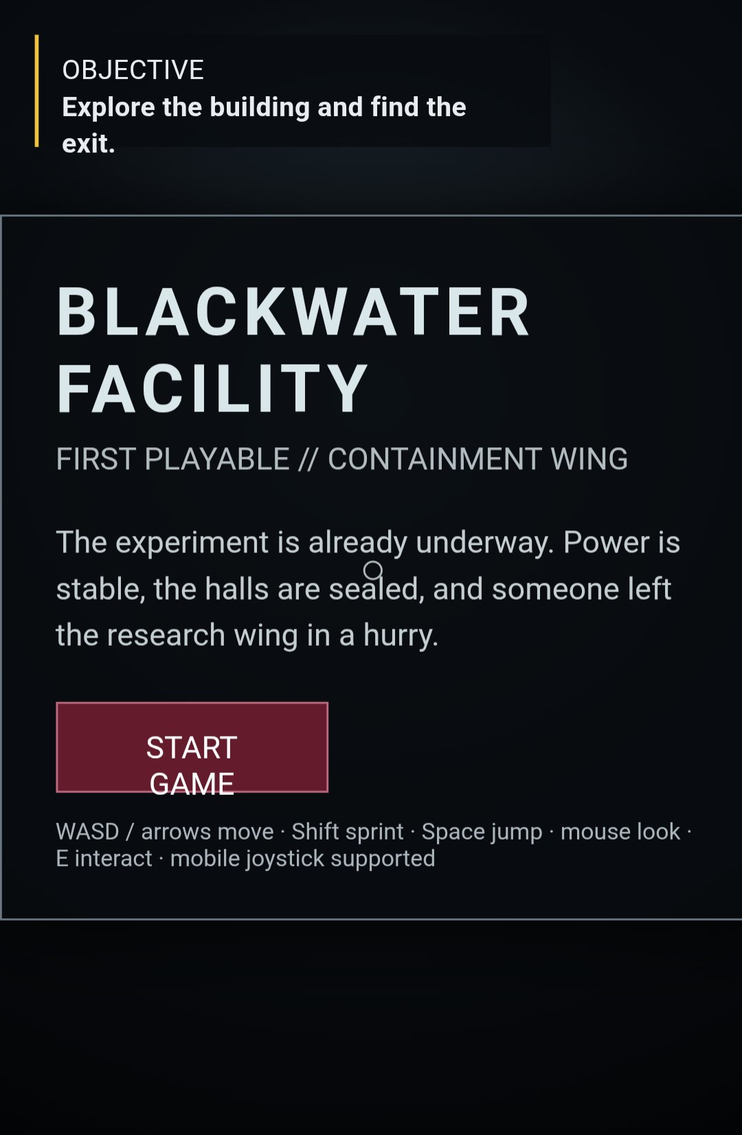 Blackwater Facility screenshot